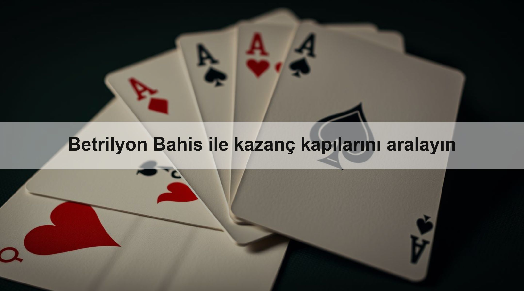 Betrilyon Bahis ile kazanç kapılarını aralayın